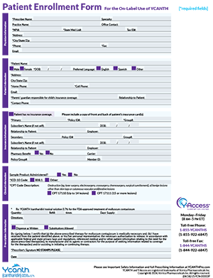 Patient Enfrollment Form